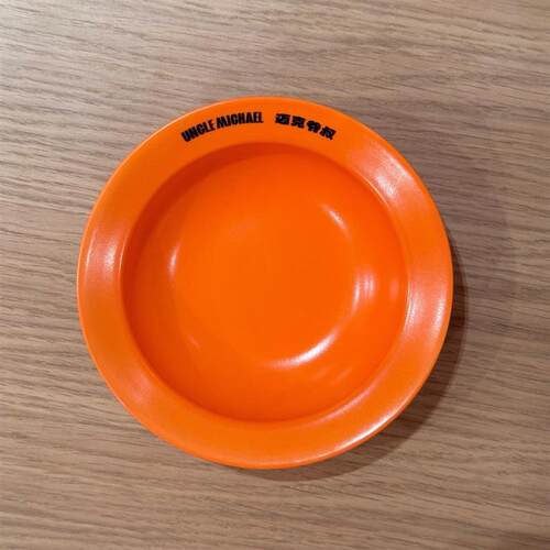 UM迈克爷叔猫用手工飞碟碗陶瓷釉下彩产地福建德化