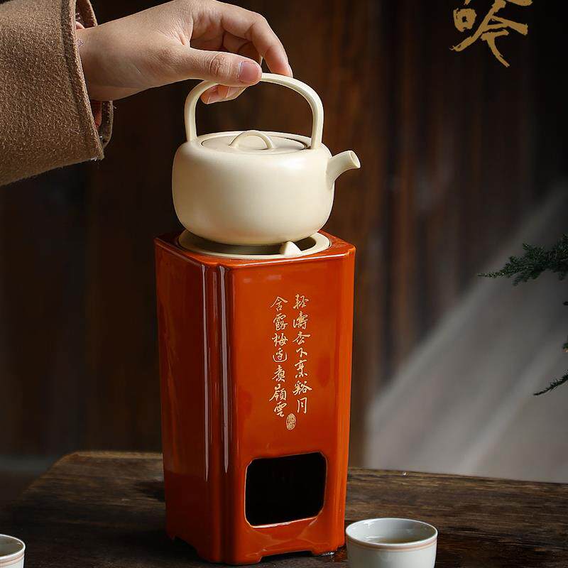 恒越手工且风听吟风炉仔烧水壶茶具套装陶瓷泡茶壶礼品定制LOGO