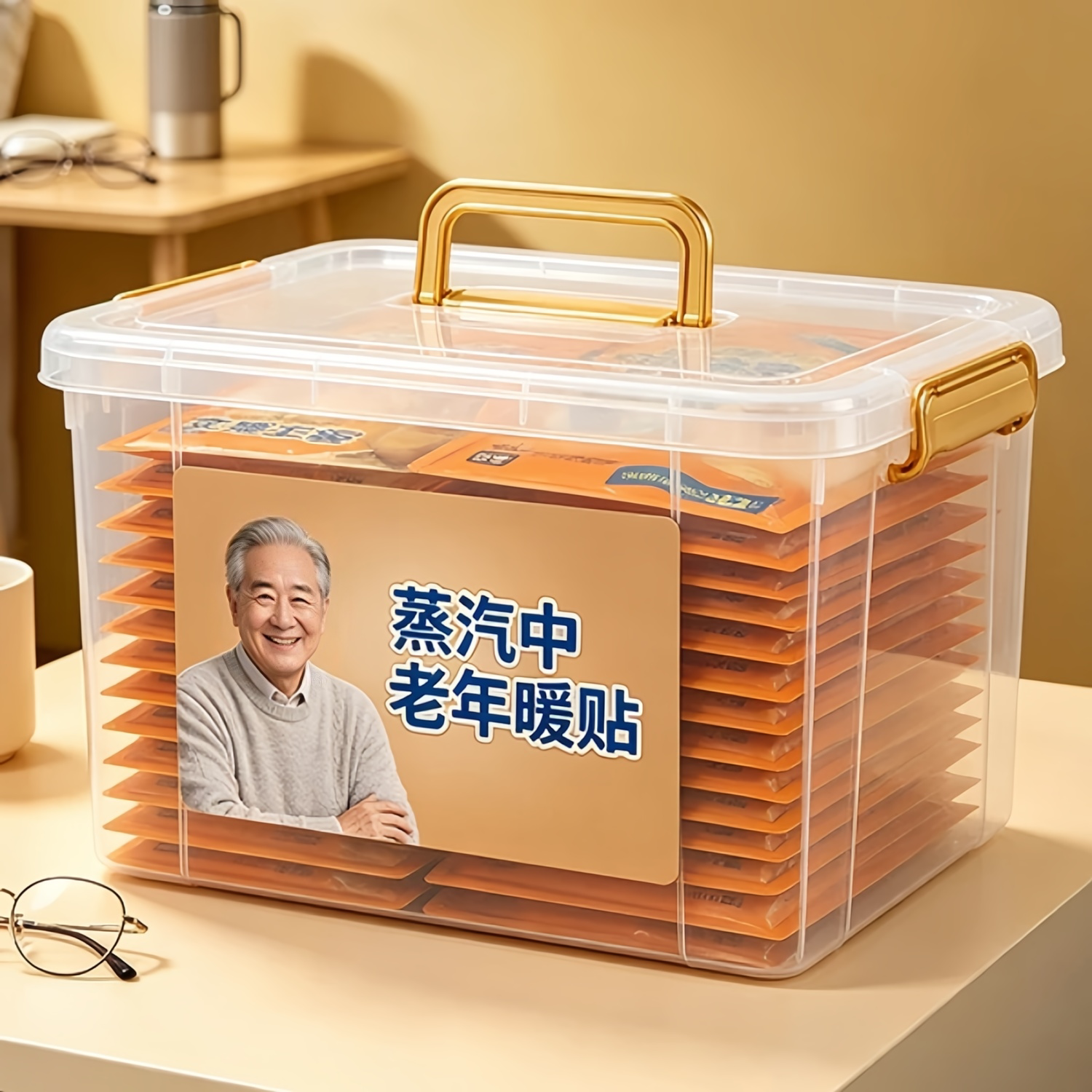 超值80贴】加强版暖贴持久发热暖宝宝生姜艾草暖贴中老年保暖热敷