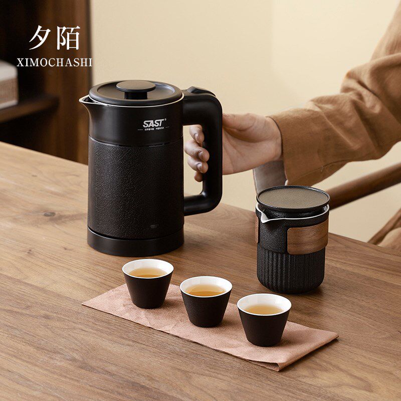 旅行茶具套装快客杯一壶三杯户外便携式创意出差随身泡茶杯可定制