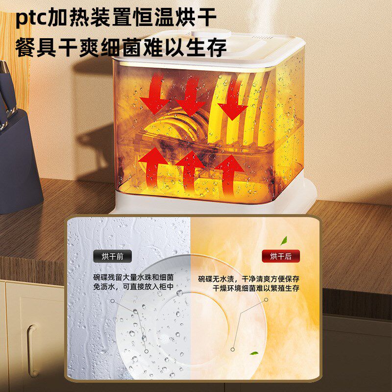 商用家用小型碗筷勺子台式厨房餐具烘干机茶杯奶瓶高温蒸汽消毒机图片