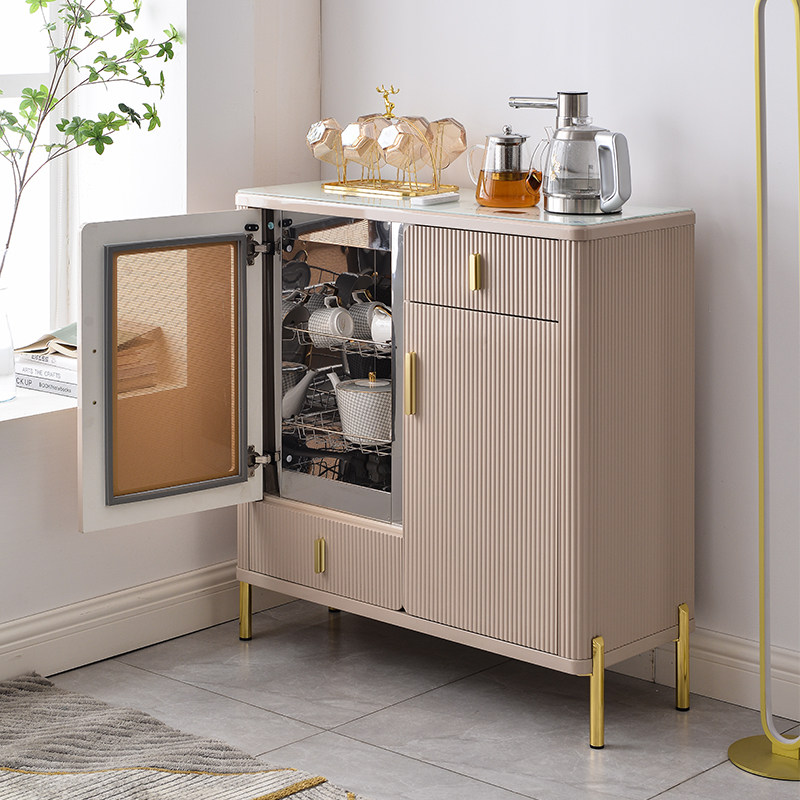 笛浪实木全自动家用茶吧机饮水机消毒柜轻奢餐边柜客厅茶水一体柜
