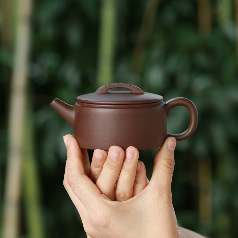 宜兴紫砂壶名家纯手工正宗原矿深井老紫泥家用功夫泡茶壶汉瓦壶