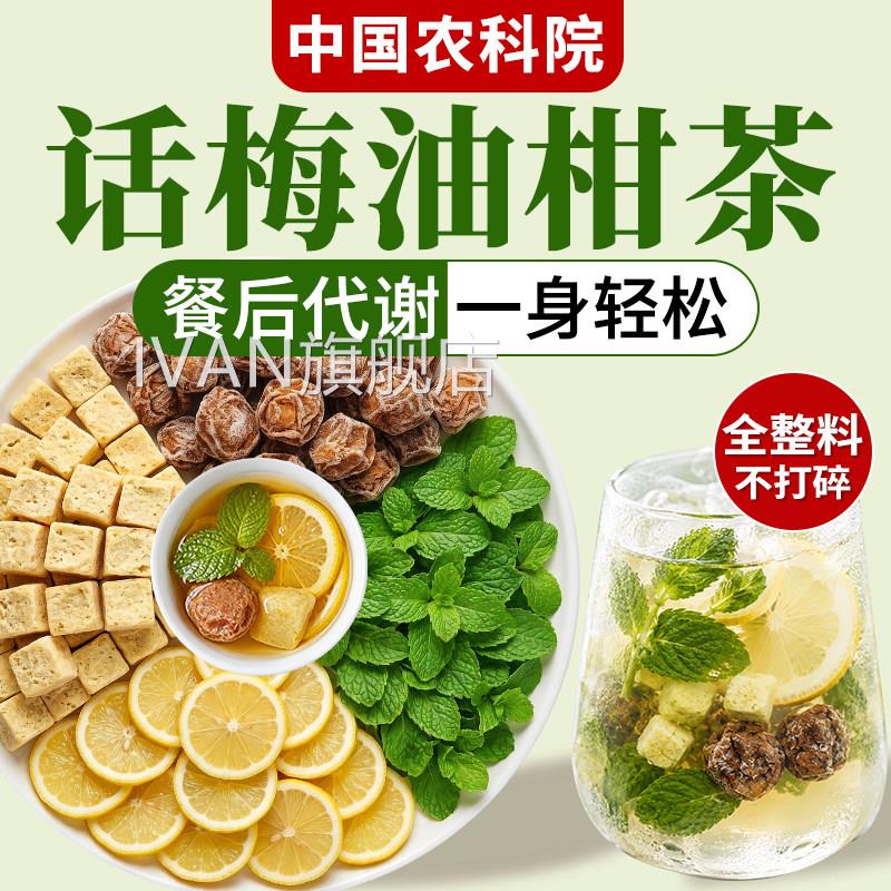油柑薄荷话梅茶泡水饮话梅油柑薄荷水果茶适合品夏日冷泡喝的茶IV