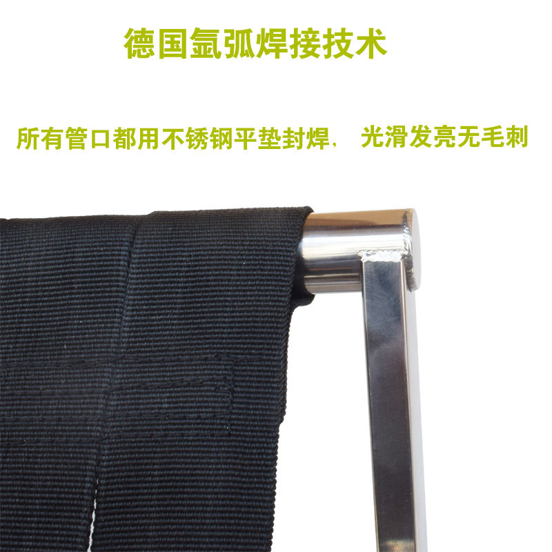 定制烟雨舟加大号防侧翻折叠式加厚不锈钢焊接马扎户外钓鱼椅凳子