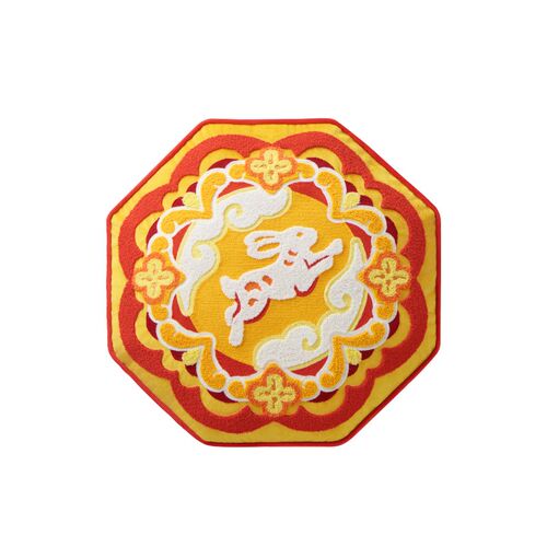 爱诗乐金桂玉兔月饼抱枕创意礼盒中秋摆件沙发靠枕办公室靠垫