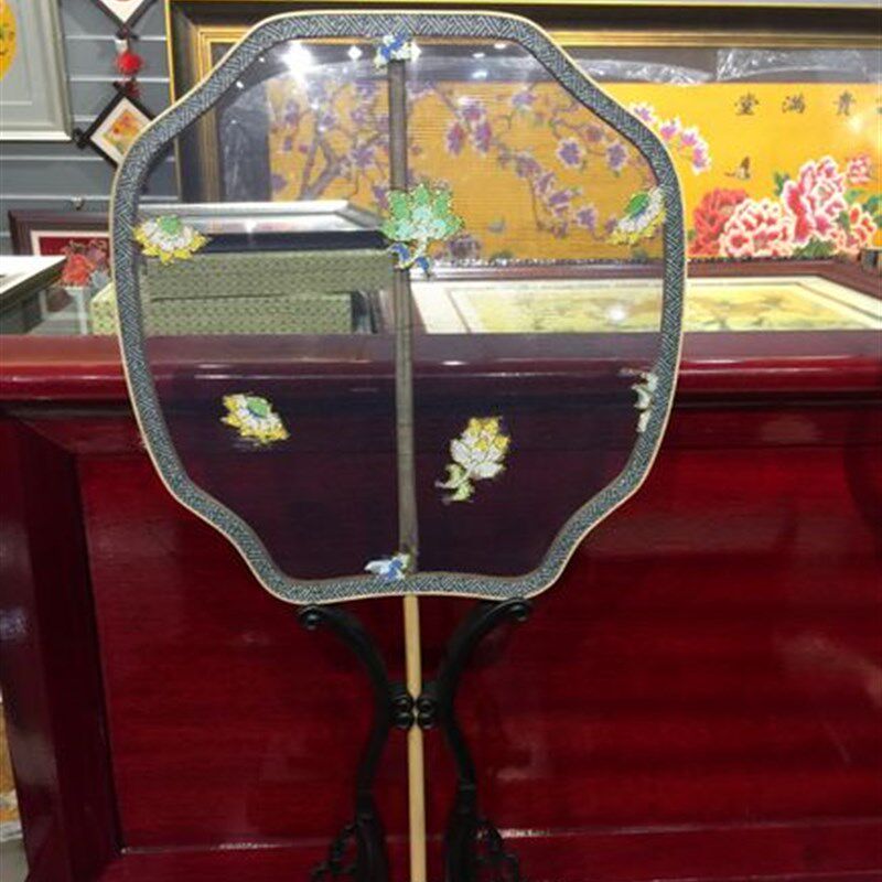 礼物 装饰复古 礼品 工艺品 南京特产 南京云锦研究所 妆花纱扇子