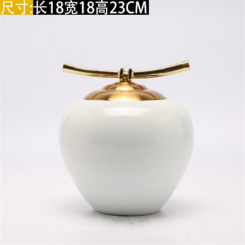 新中式陶瓷室内储物罐摆件创意样板房家居客厅酒柜电视柜软装饰品