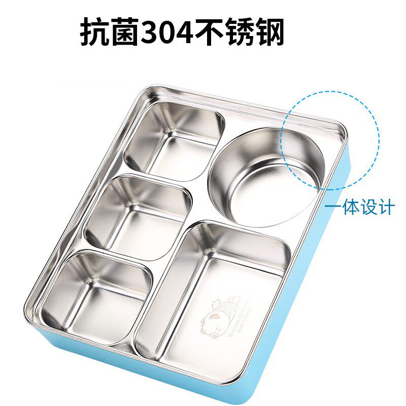 不锈钢分格密封饭盒分隔学生餐具儿童便当盒上班族携带保温餐盒