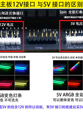 电脑机箱5V幻彩跑马流水磁吸灯条12V主板神光同步变色光污染