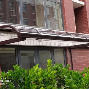 铝合金雨棚定制阳台窗户天台遮阳挡雨蓬别墅静音耐力板阳光板包邮