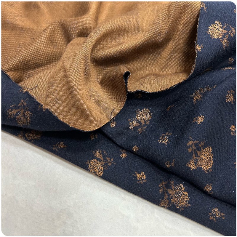 秋冬弹力针织亮丝丝光羊毛提花布料连衣裙柔软衬衫旗袍服装面料