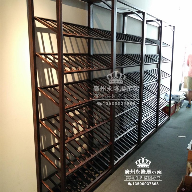 定制地下室简易酒架设计不锈钢酒架柜简约展示架立式酒瓶酒陈列架