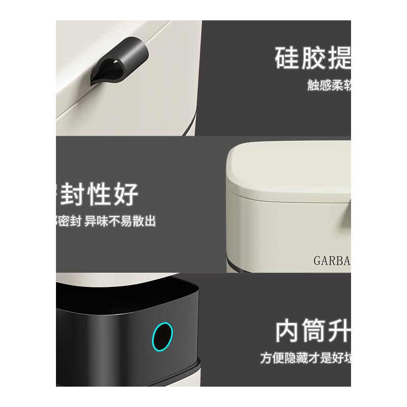 日式厨房垃圾桶带盖家用2023新款壁挂卫生间厕所厨余挂式收纳筒