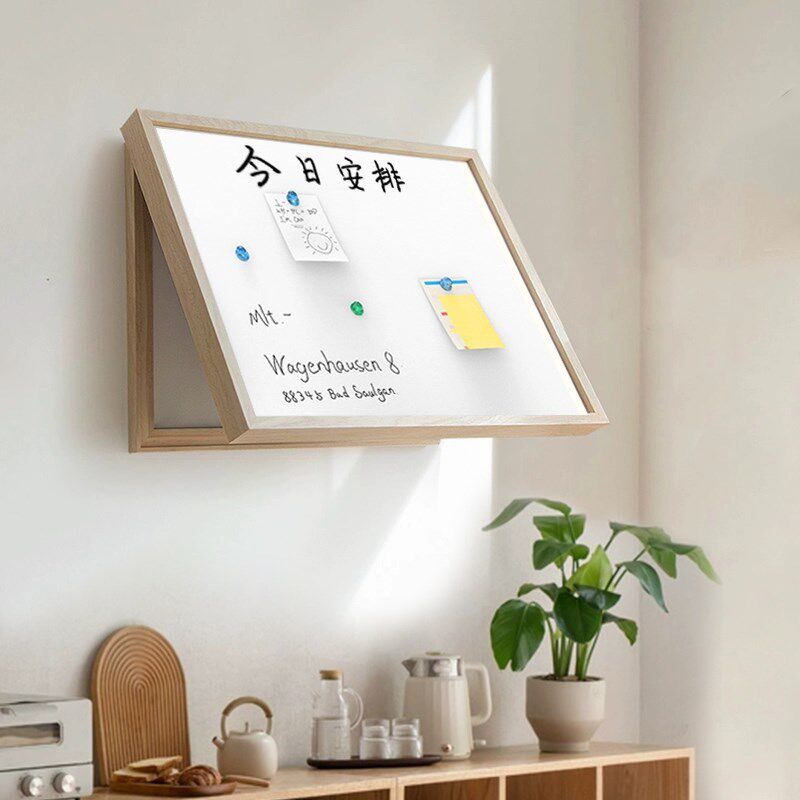 实木白板电闸黑板留言板电表箱装饰画磁吸装饰画电箱遮挡配电箱