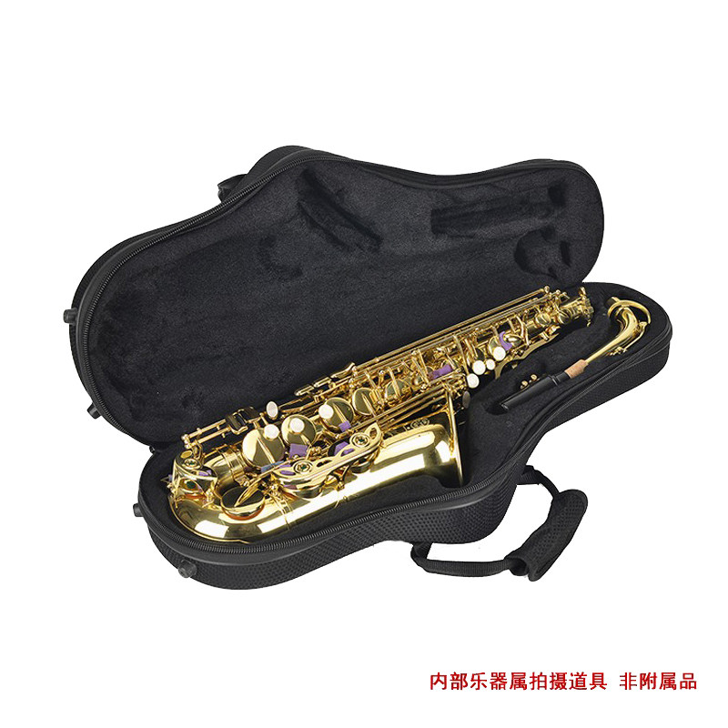 中音萨克斯盒 降E萨克斯盒子抗压萨克斯箱包轻体模压硬盒双背手提