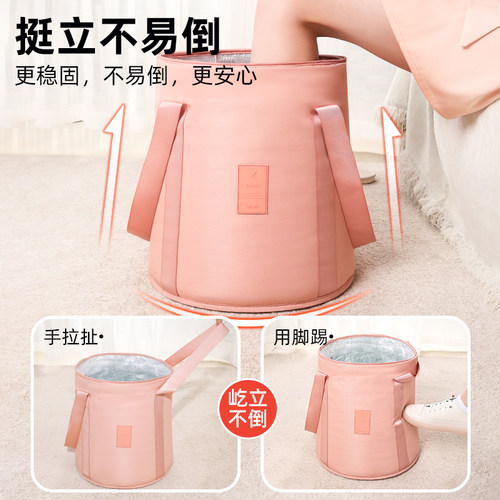 泡脚桶过膝盖可折叠泡脚袋便携式保温家用熏蒸桶帆布洗脚盆足浴桶