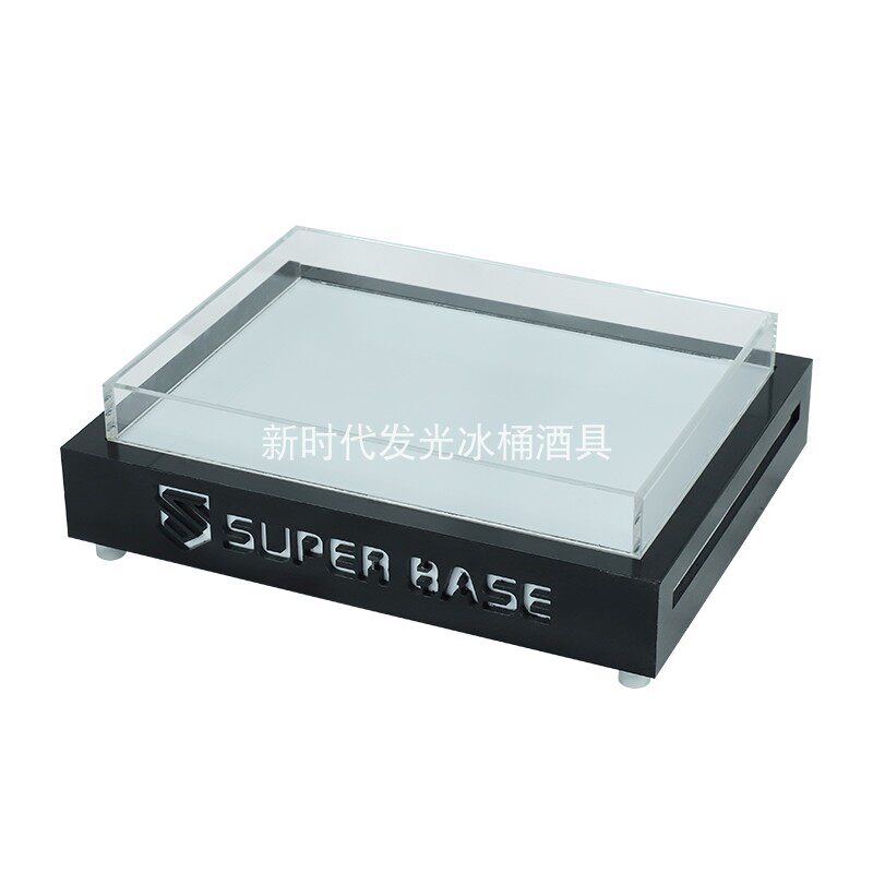新款酒吧专用发光果盘ktv小吃碟LED充电小食盘点心架 酒具 展示架