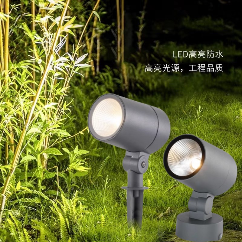 照树灯景观射灯户外防水草坪地插cob射树灯10w背景墙广告牌洗墙灯