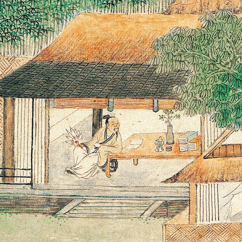 新中式山水画古代名家书画挂画客厅山水装饰画茶室背景横幅壁画