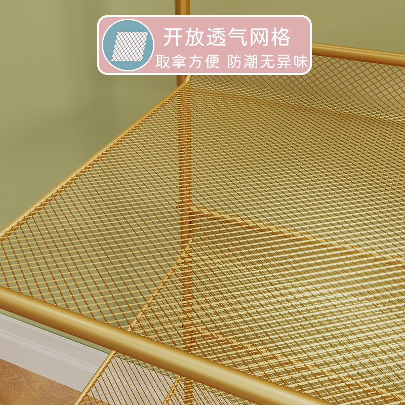 结实耐用鞋架简易门口家用金属鞋柜阳台入户网红小房间楼道鞋架子
