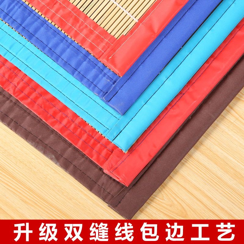 夏季定制遮阳通风竹子包边厨房卫生间防蚊防苍蝇家用门帘
