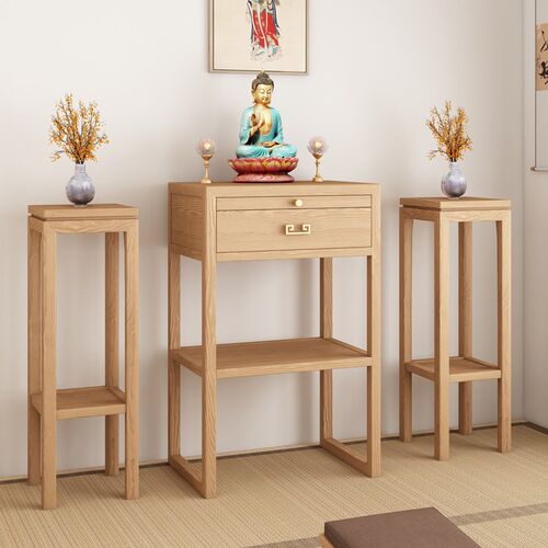 新中式黑胡桃木中式实木小供桌香案家用佛桌观音佛台贡台桌