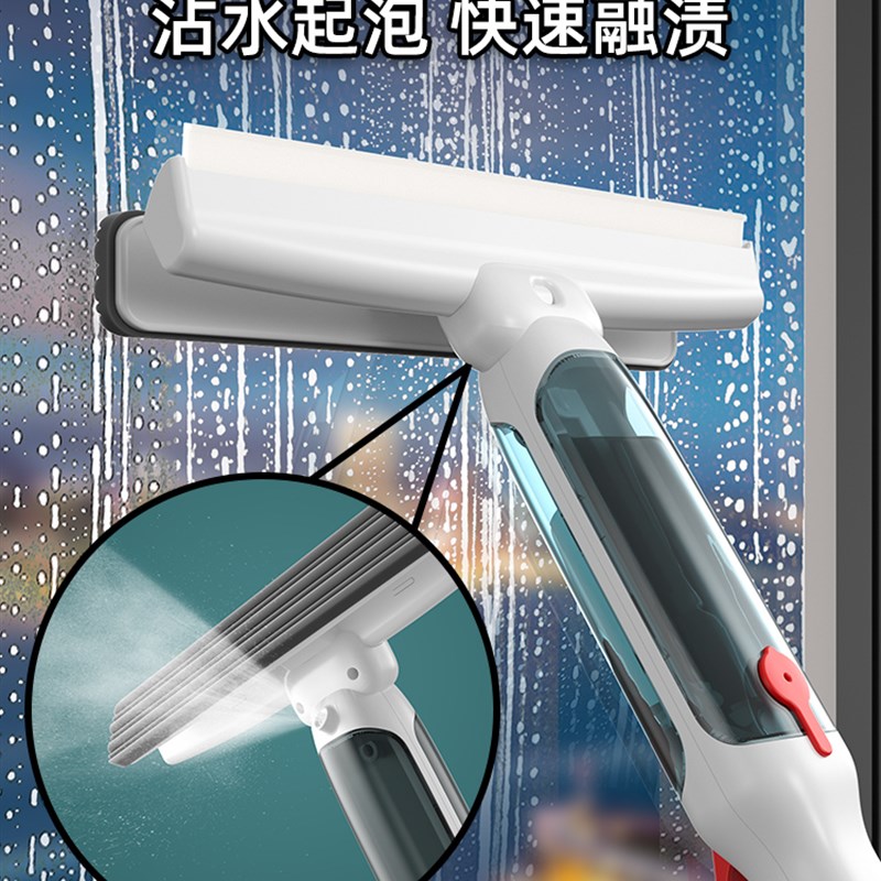 擦玻璃神器高层窗外家用双面擦清洗刮水开荒保洁高空搽专用工具刷