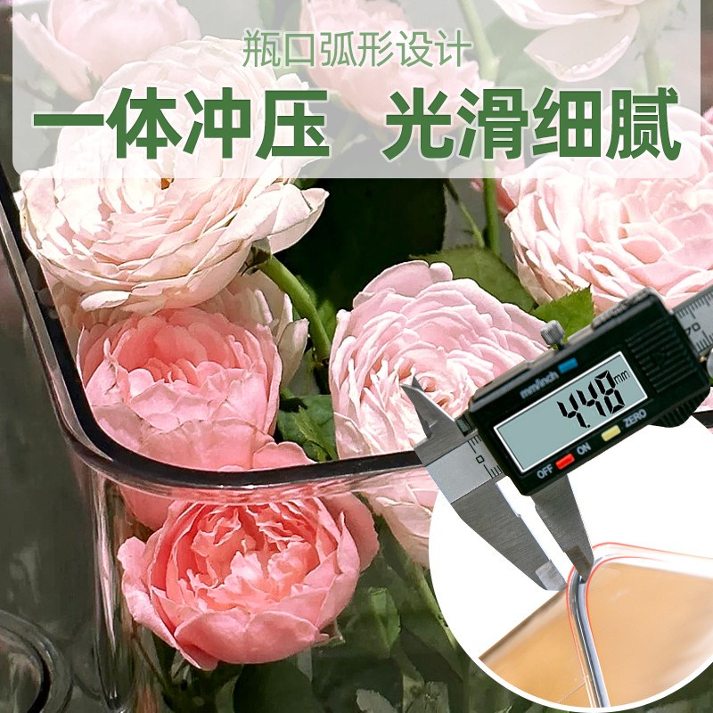 醒花桶深水家用花店专用特大号养花桶插花筒鲜花塑料透明花瓶法式