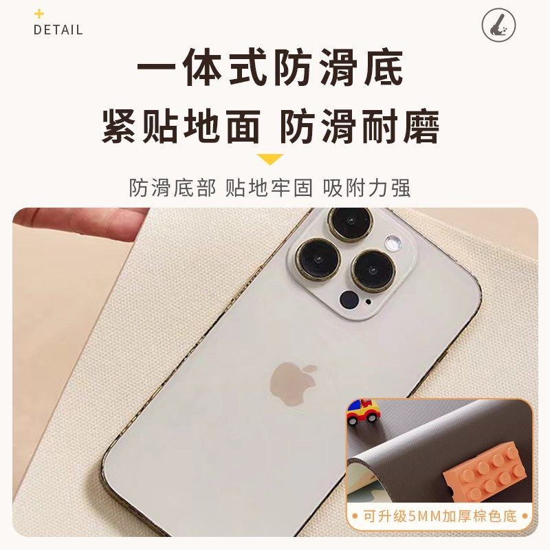 卡通客厅地毯防水可擦洗宝宝爬行垫加厚防摔地垫婴儿无毒无味pvc