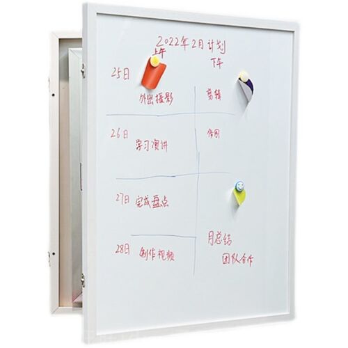 遮挡电表箱装饰画消防栓装饰框磁性白板消火栓遮盖消防箱黑板开门