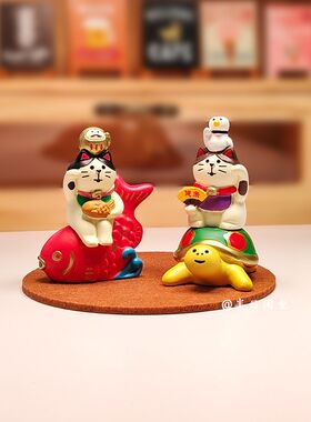 招财开运健康长寿桌面摆件锦鲤金钱龟新年祝福车载内饰汽车饰品