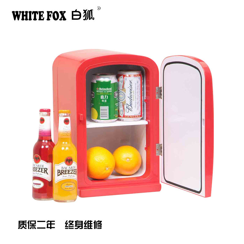 车载小冰箱6升冷热两用 直流电源交流电源两用咖啡机配套专用小冰