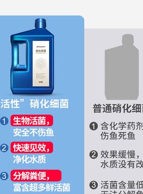 博特硝化细菌鱼缸用净水剂稳定剂消化活菌净化水质益生菌养鱼用品