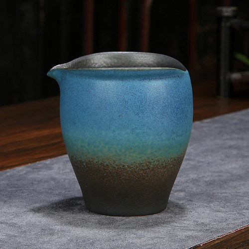粗陶公道杯茶漏套装日式复古陶瓷功夫茶具茶海匀杯分茶器带过滤网