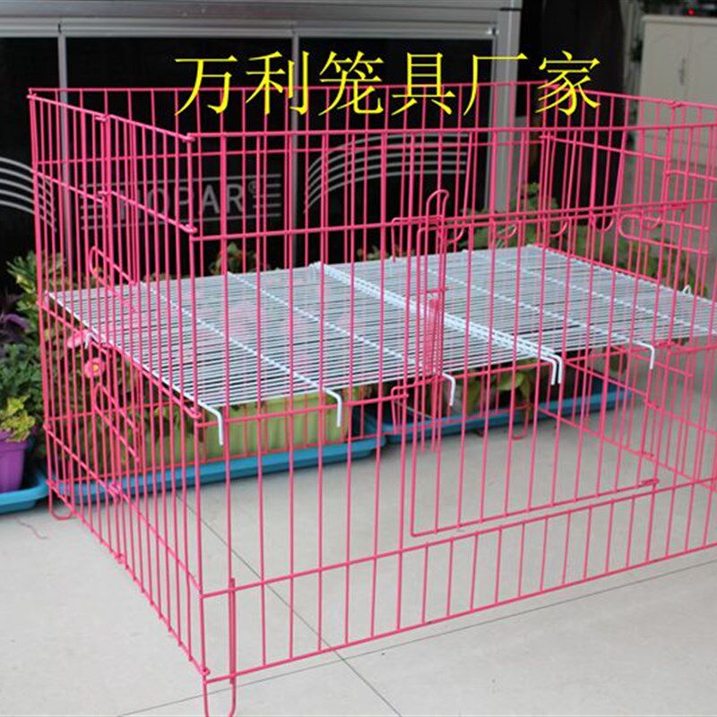 包邮狗笼子小型犬 泰迪笼子贵宾跑笼无上盖跑床展示台围栏狗窝