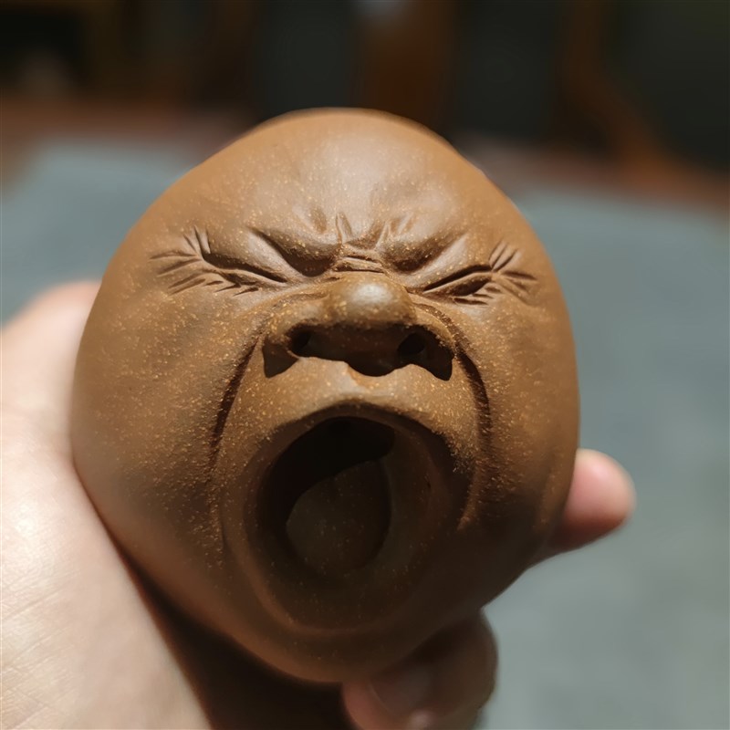 新品【丑萌打哈欠】稀奇古怪搞笑个性趣味紫砂茶宠手把件茶玩茶具