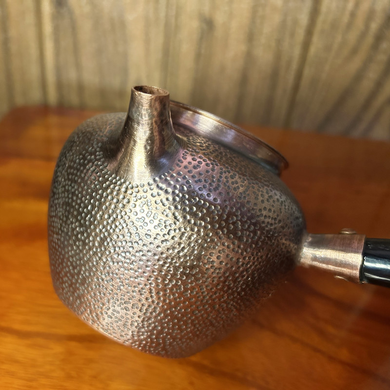纯手工铜茶壶日式复古侧把带盖煮罐罐茶罐家用泡煮茶水壶功夫茶具