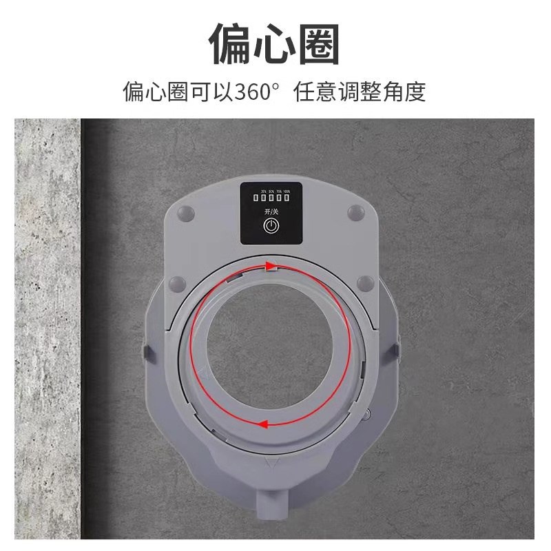 新款塑料防尘袋开孔吸盘水钻接水器无尘作业空调打墙孔吸墙防水罩
