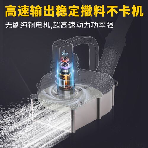 电动施肥器撒肥机撒肥料施肥神器农用背负式多功能自动投料化肥机