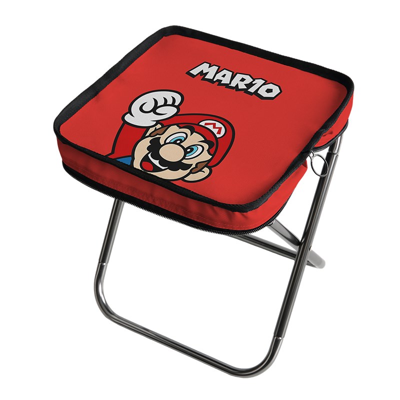 Mario笔袋式折叠凳便携小马扎露营户外椅子迷你板凳旅游排队神器