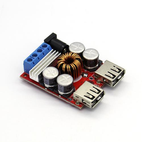 现货8V-5V转5V8A电源降压模组4口USB手机车载充电器支持快充