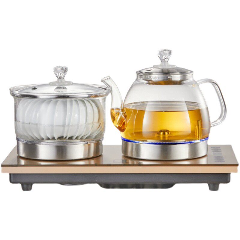底部全自动上水电热水壶泡茶桌嵌入式茶台一体炉净水器专用烧水壶