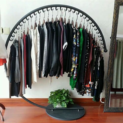 服装展示架女装店铺陈列中岛服装架挂衣服的架子落地式挂衣货架