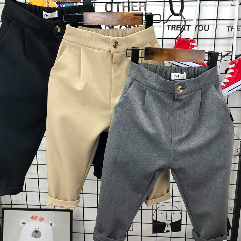 男童裤子春秋款西裤宝宝休闲裤儿裤子
