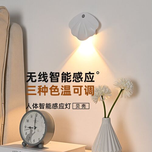 小山丘感应灯入户进门口射灯自动人体晚上起床夜间洗手充电门牌灯