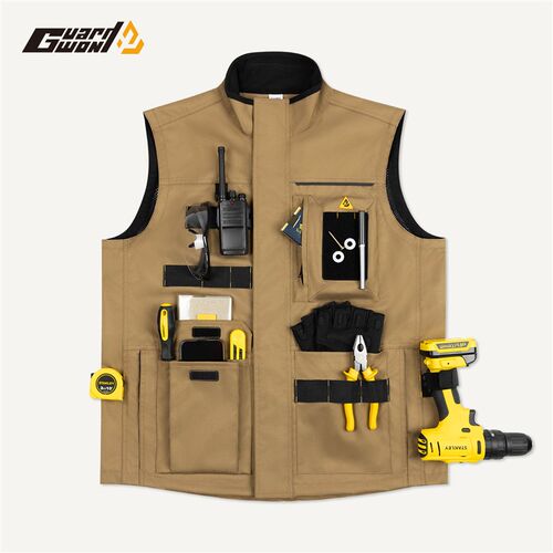 外贸工作服机能多功能电工多口袋工具背心户外钓鱼工装马甲摄影