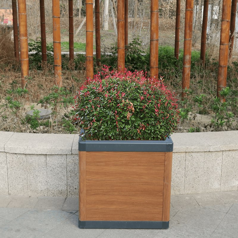 户外花坛铝合金花箱阳台花槽定制室外庭院种植槽市政景观护栏花箱