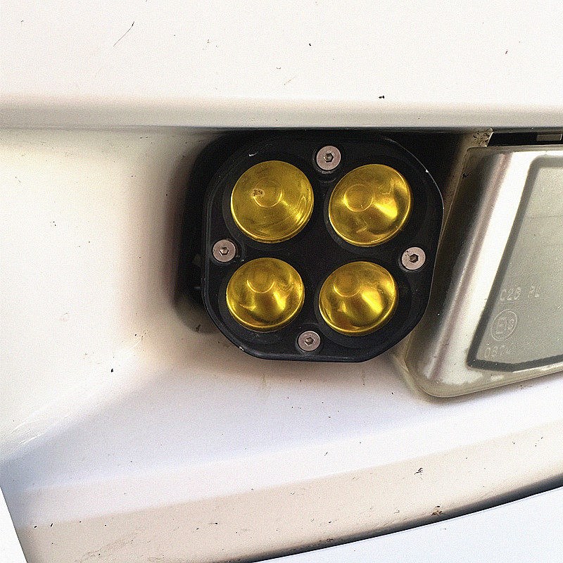汽车LED射灯3寸方灯越野车改装A柱灯车顶灯前杠灯雾灯 12V24V通用