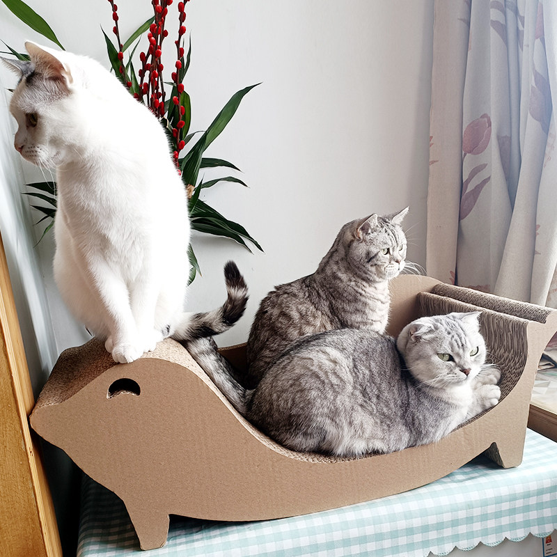 包邮猫抓板磨爪器猫窝沙发猫爪板瓦楞纸猫咪大号宠物用品蹭爪板